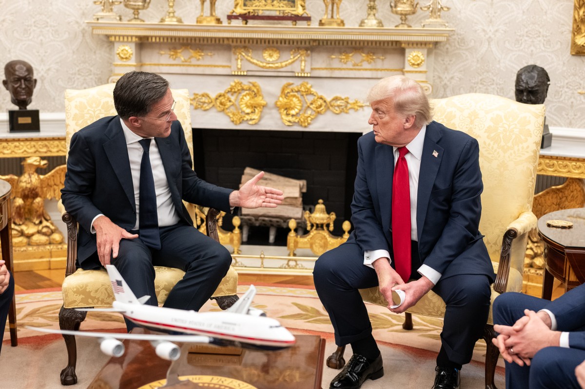 President Donald Trump meets with NATO Secretary Mark Rutte, Monday, July 14, 2025, in the Oval Office. (Official White House Photo by Joyce N. Boghosian)