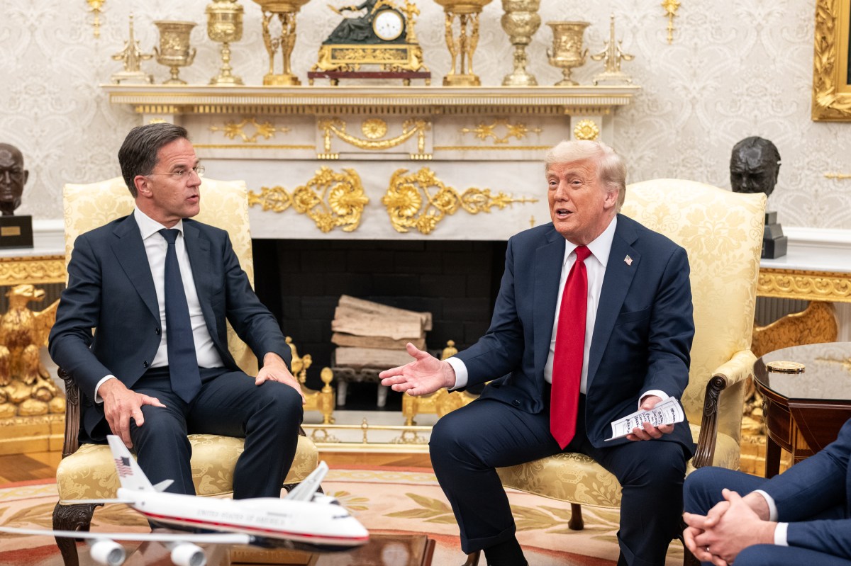 President Donald Trump meets with NATO Secretary Mark Rutte, Monday, July 14, 2025, in the Oval Office. (Official White House Photo by Joyce N. Boghosian)