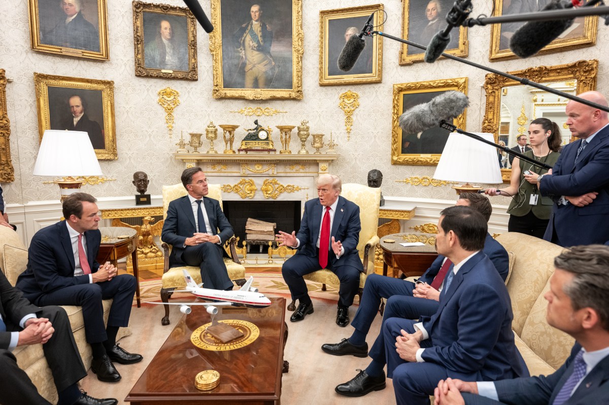 President Donald Trump meets with NATO Secretary Mark Rutte, Monday, July 14, 2025, in the Oval Office. (Official White House Photo by Joyce N. Boghosian)
