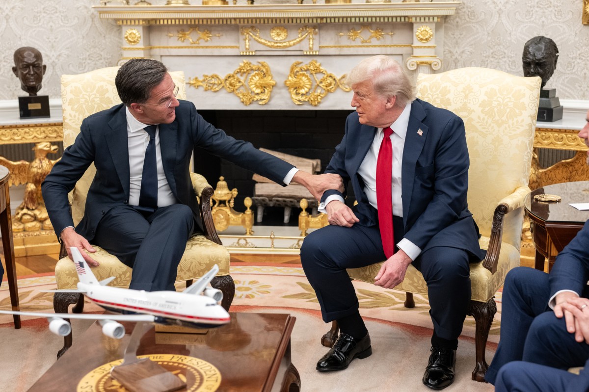 President Donald Trump meets with NATO Secretary Mark Rutte, Monday, July 14, 2025, in the Oval Office. (Official White House Photo by Joyce N. Boghosian)