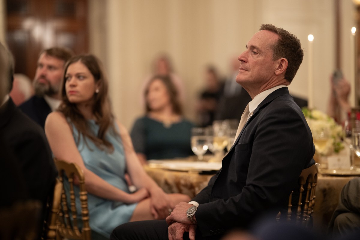 President Donald Trump delivers remarks at a dinner for GOP Senators, Friday, July 18, 2025, in the State Dining Room of the White House. (Official White House Photo by Daniel Torok)