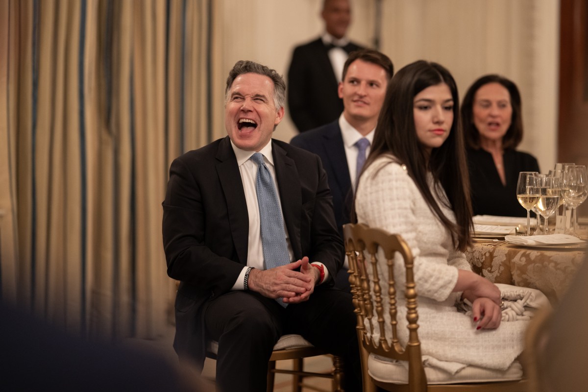 President Donald Trump delivers remarks at a dinner for GOP Senators, Friday, July 18, 2025, in the State Dining Room of the White House. (Official White House Photo by Daniel Torok)