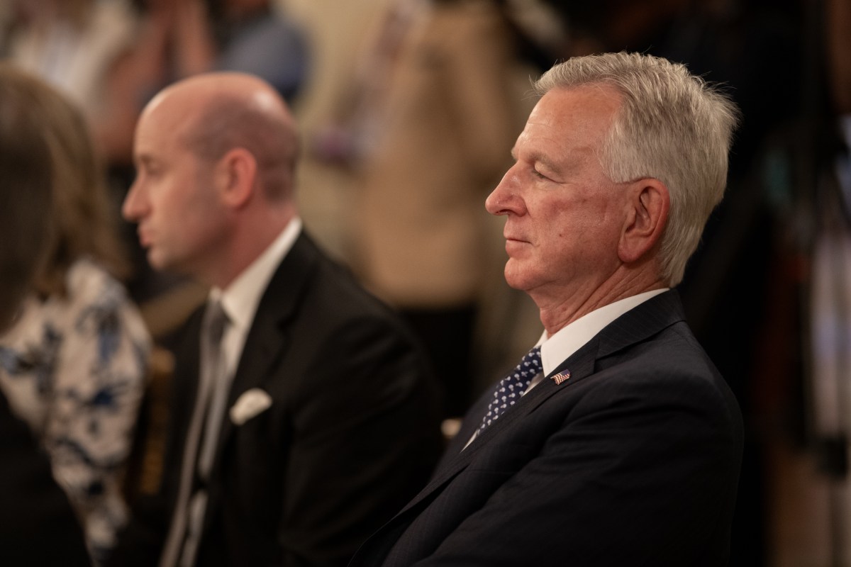 President Donald Trump delivers remarks at a dinner for GOP Senators, Friday, July 18, 2025, in the State Dining Room of the White House. (Official White House Photo by Daniel Torok)