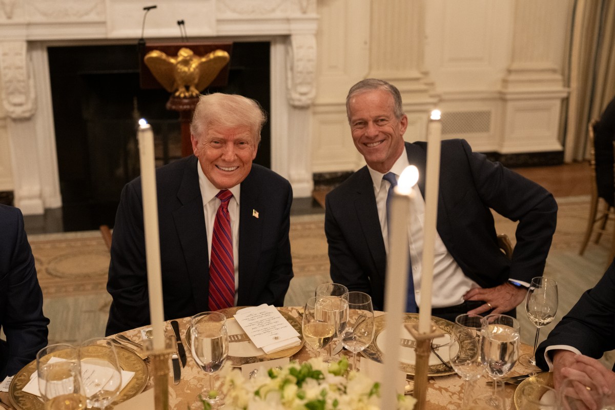 President Donald Trump hosts a dinner for GOP Senators, Friday, July 18, 2025, in the State Dining Room of the White House. (Official White House Photo by Daniel Torok)