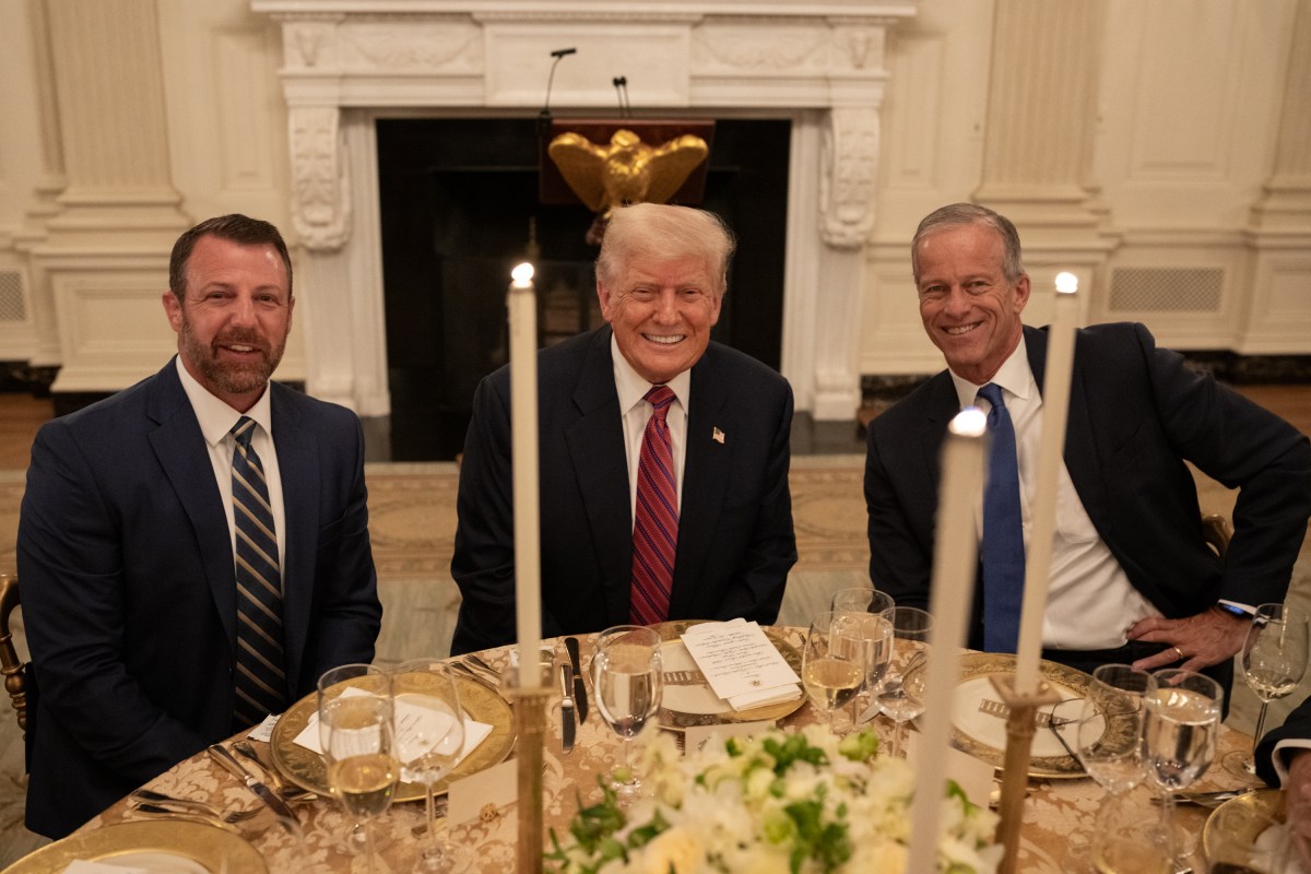 President Donald Trump hosts a dinner for GOP Senators, Friday, July 18, 2025, in the State Dining Room of the White House. (Official White House Photo by Daniel Torok)