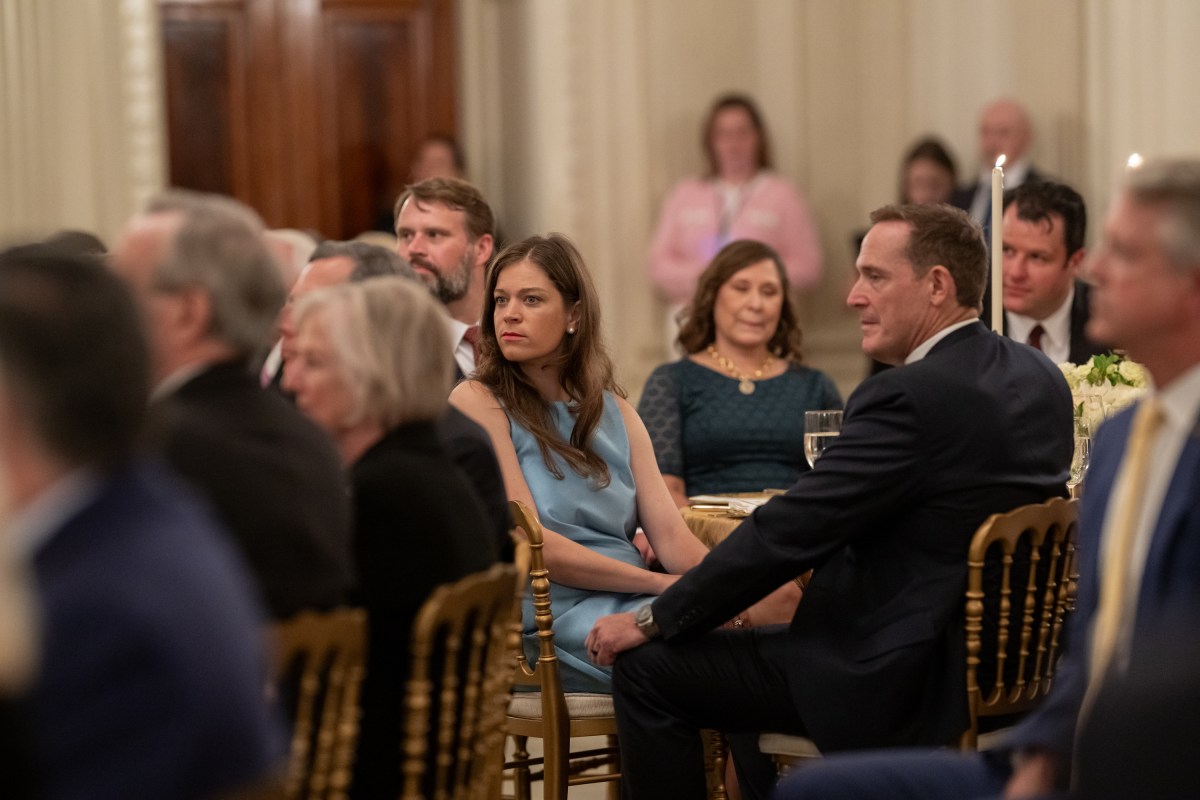President Donald Trump delivers remarks at a dinner for GOP Senators, Friday, July 18, 2025, in the State Dining Room of the White House. (Official White House Photo by Molly Riley)