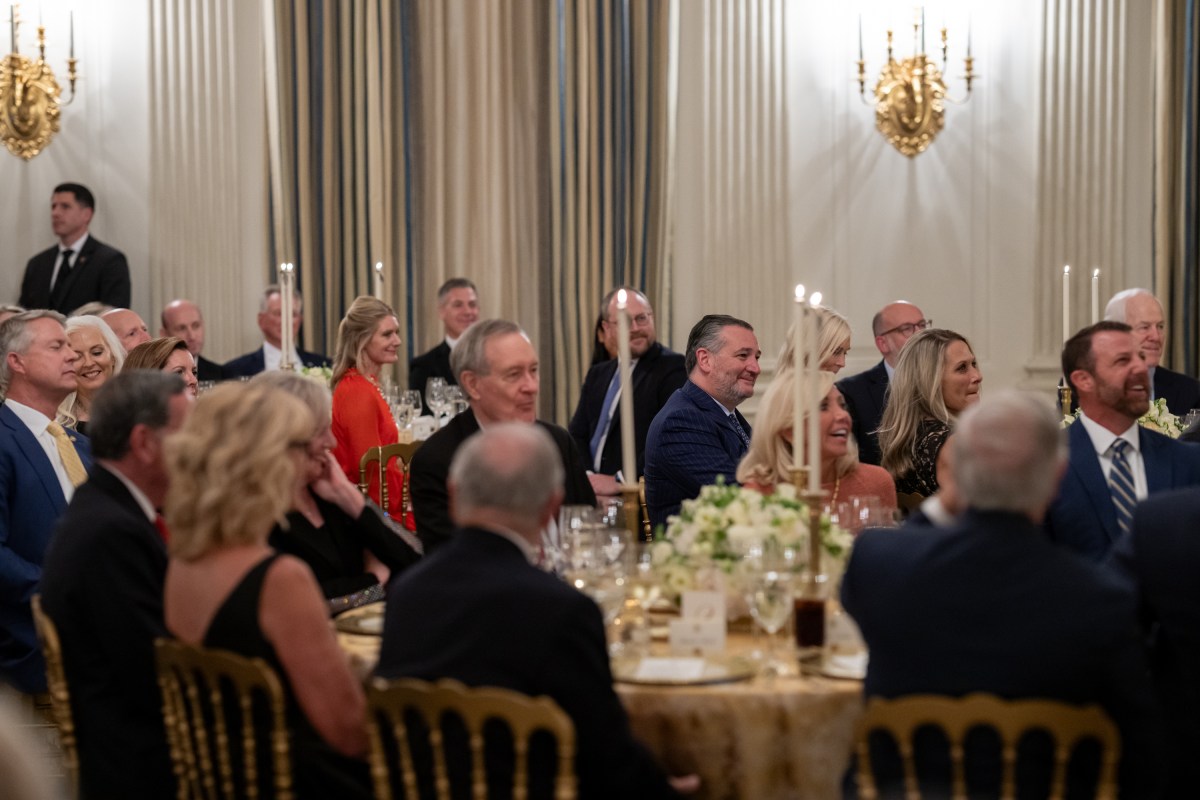 President Donald Trump delivers remarks at a dinner for GOP Senators, Friday, July 18, 2025, in the State Dining Room of the White House. (Official White House Photo by Molly Riley)
