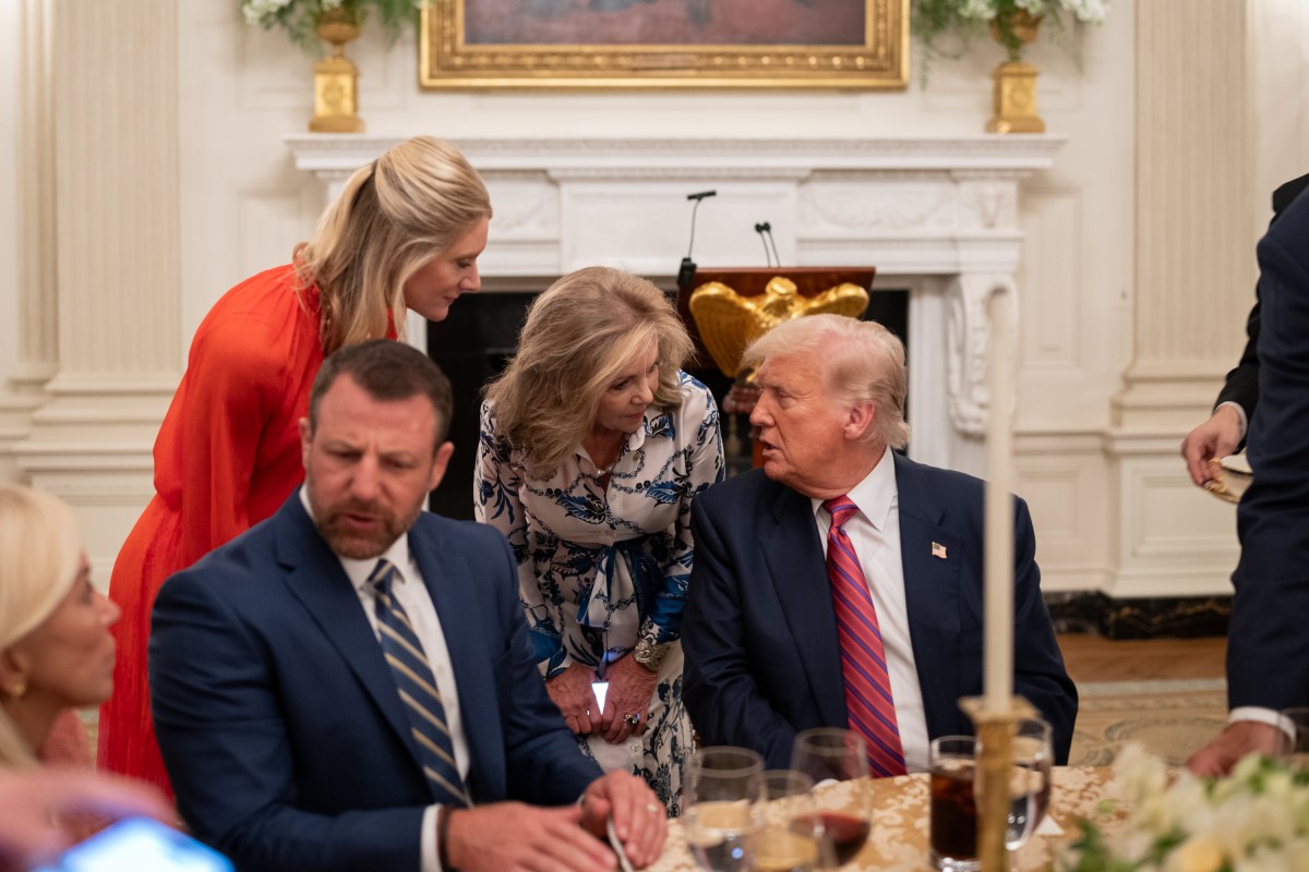 President Donald Trump hosts a dinner for GOP Senators, Friday, July 18, 2025, in the State Dining Room of the White House. (Official White House Photo by Molly Riley)
