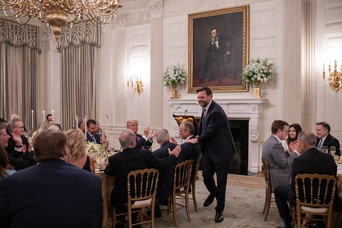 President Donald Trump hosts a dinner for GOP Senators, Friday, July 18, 2025, in the State Dining Room of the White House. (Official White House Photo by Molly Riley)