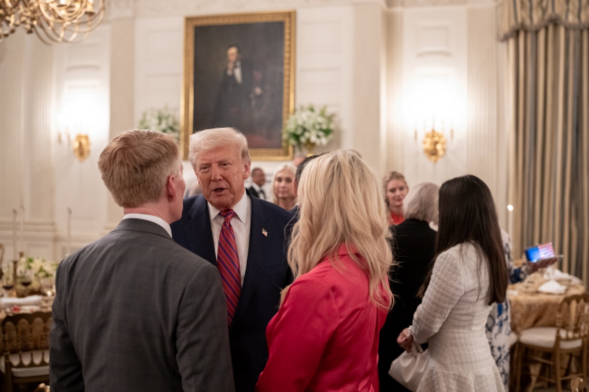 President Donald Trump hosts a dinner for GOP Senators, Friday, July 18, 2025, in the State Dining Room of the White House. (Official White House Photo by Molly Riley)