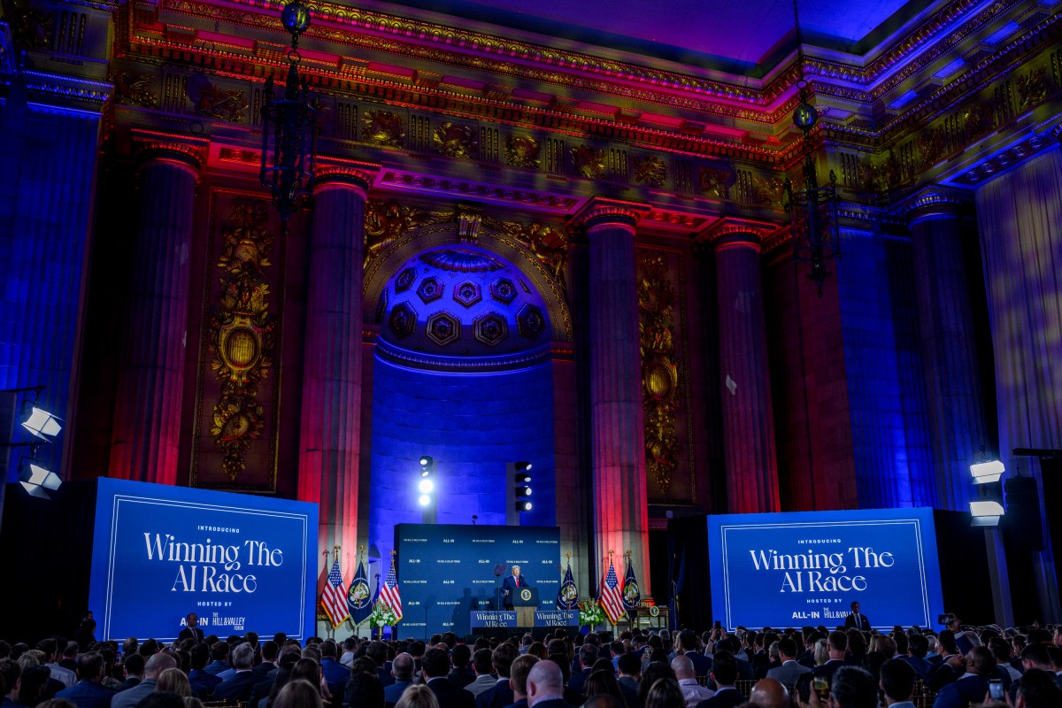 President Donald Trump delivers remarks at the White House AI Summit at Andrew W. Mellon Auditorium in Washington, D.C., Wednesday, July 23, 2025. (Official White House Photo by Joyce N. Boghosian)