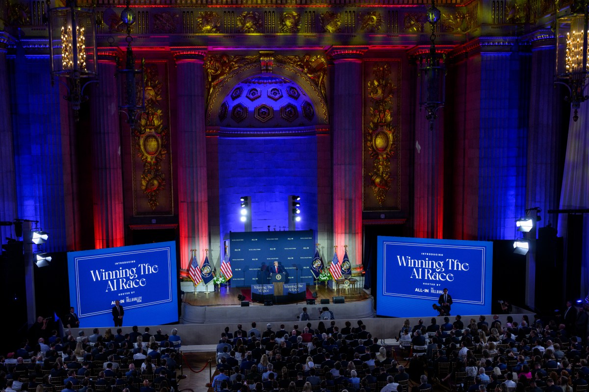 President Donald Trump delivers remarks at the White House AI Summit at Andrew W. Mellon Auditorium in Washington, D.C., Wednesday, July 23, 2025. (Official White House Photo by Joyce N. Boghosian)