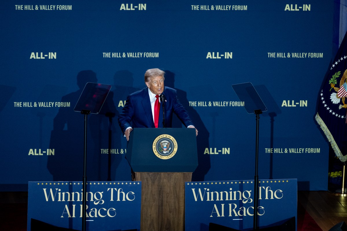 President Donald Trump delivers remarks at the White House AI Summit at Andrew W. Mellon Auditorium in Washington, D.C., Wednesday, July 23, 2025. (Official White House Photo by Joyce N. Boghosian)