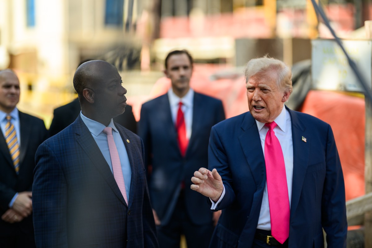 President Donald Trump speaks to members of the press after a tour of the Federal Reserve in Washington, D.C., Thursday, July 24, 2025. (Official White House Photo by Daniel Torok)