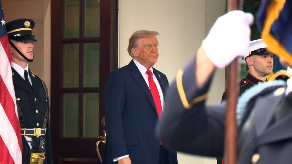 President Trump Greets the President of Ukraine