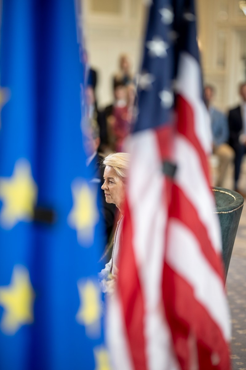 President Donald J. Trump participates in a Bilateral with the President of the European
Commission Ursula von der Leyen at the Trump Turnberry golf course in Turnberry, Scotland, Friday, July 27, 2025. (Official White House Photo by Daniel Torok)