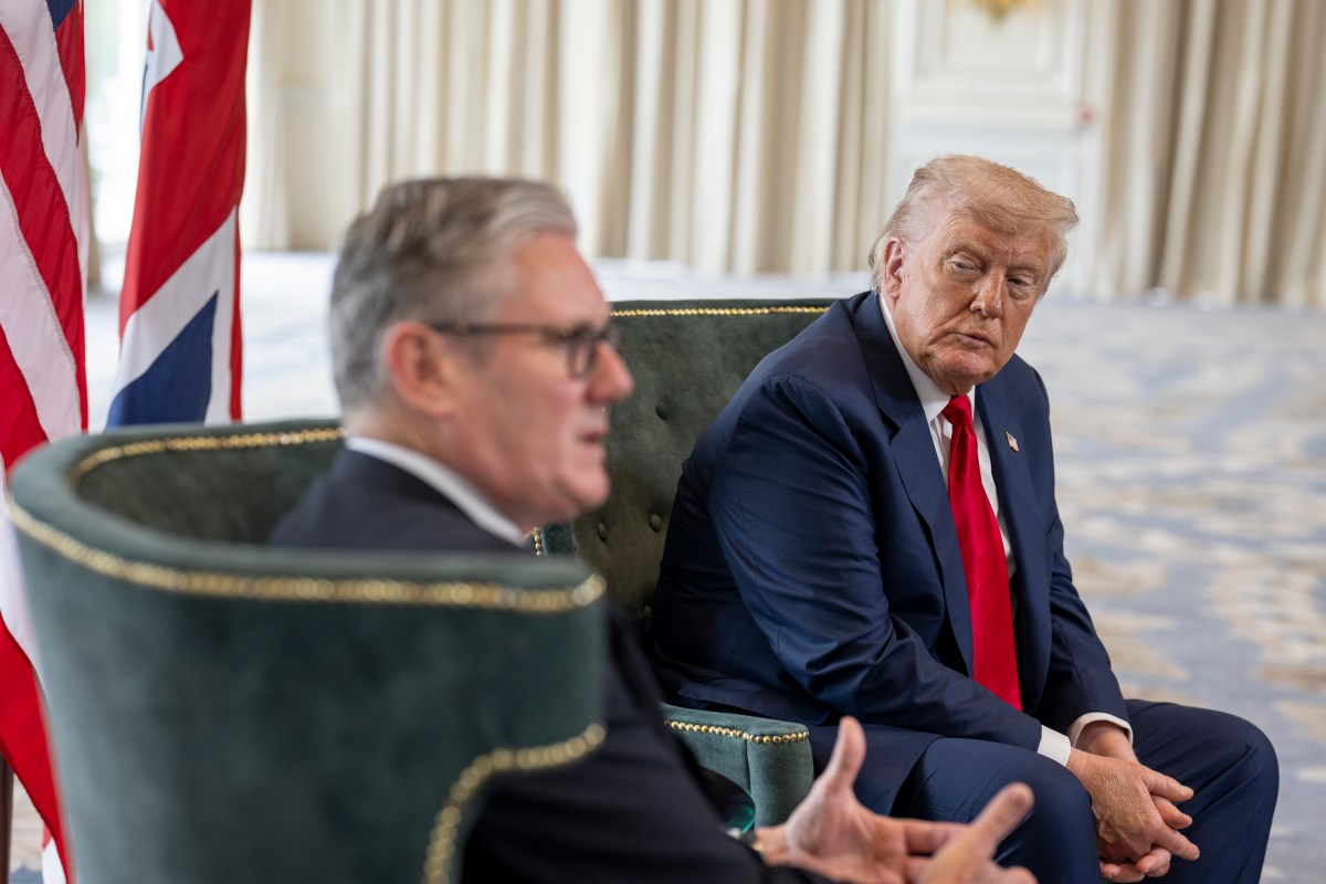 President Donald Trump participates in a bilateral meeting with U.K. Prime Minister Keir Starmer, Monday, July 28, 2025, at the Trump Turnberry golf course in Turnberry, Scotland. (Official White House Photo by Daniel Torok)