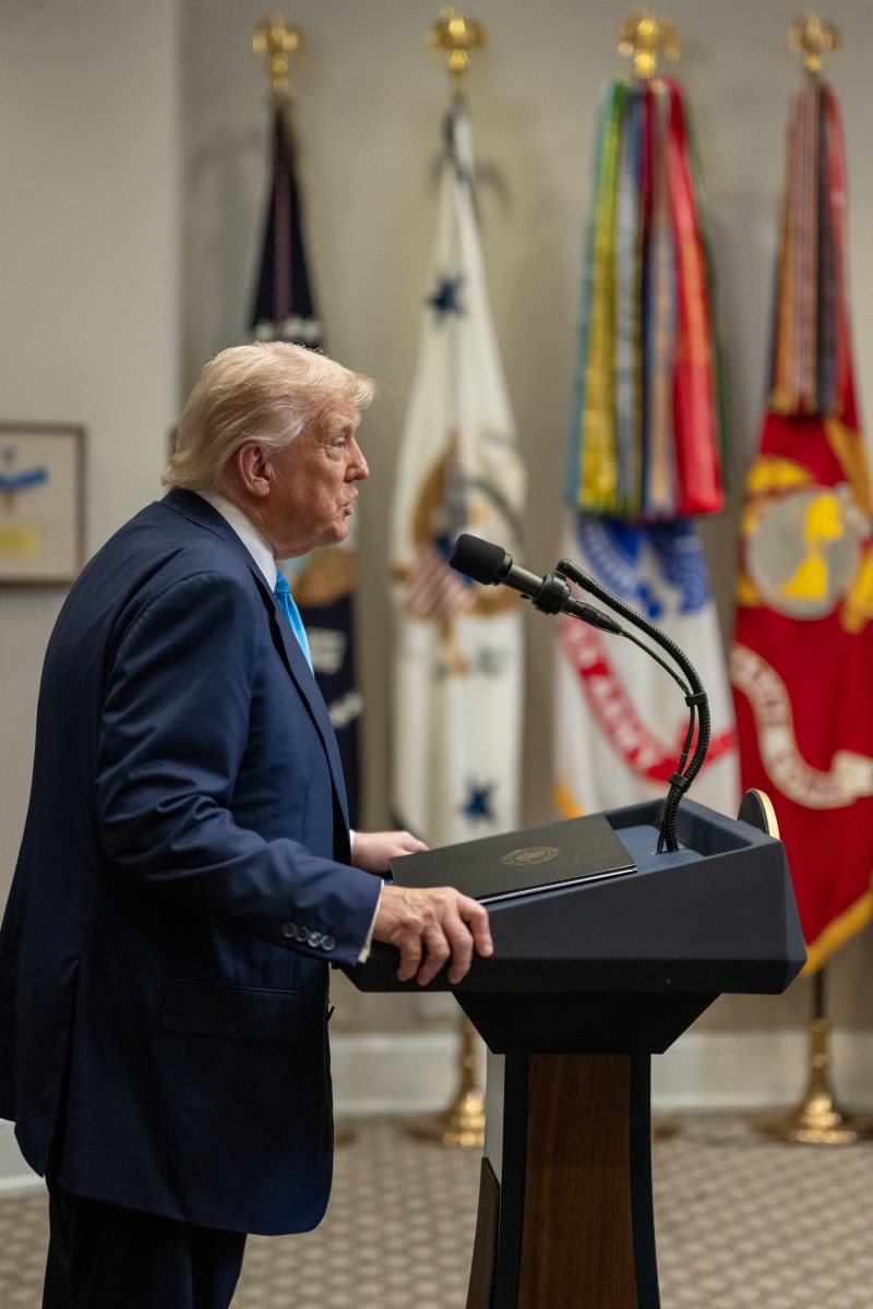 President Donal Trump signs the VA Home Loan Program Reform Act, Wednesday, July 30, 2025, in the Roosevelt Room. (Official White House Photo by Molly Riley)