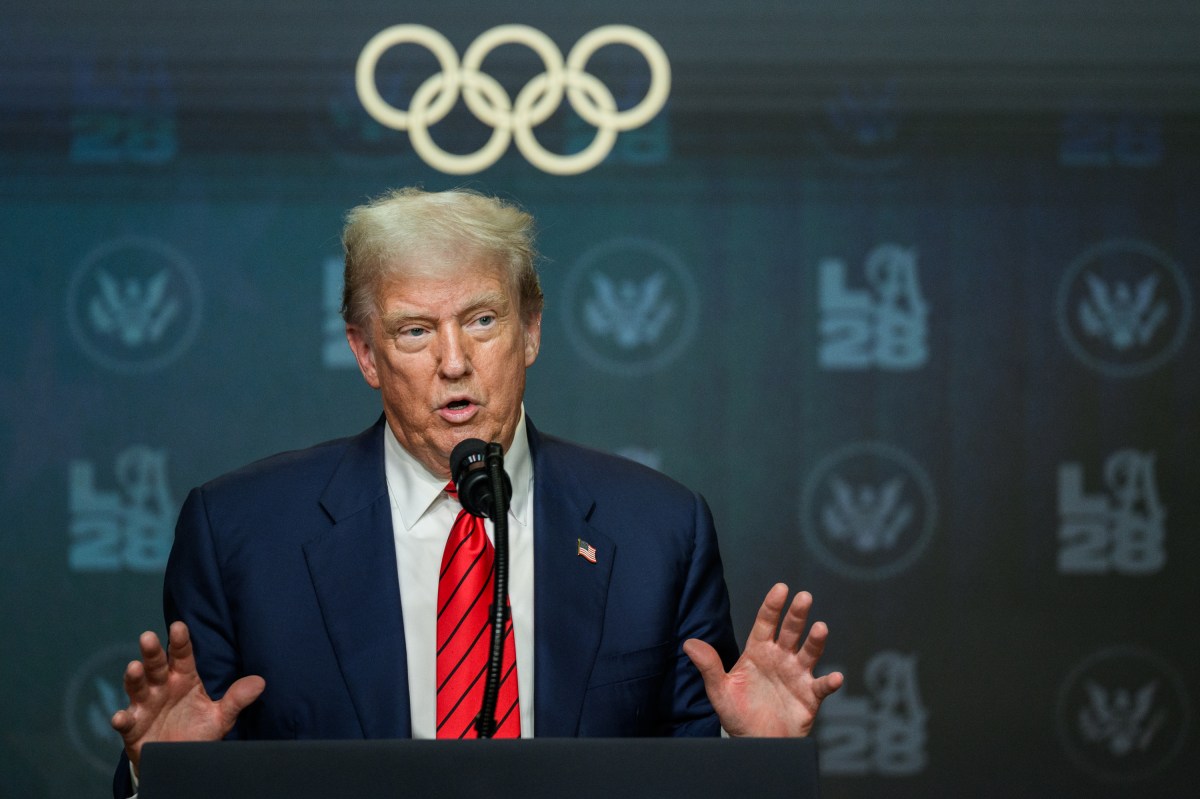 President Donald Trump delivers remarks before signing an executive order creating a task force for the 2028 Los Angeles Olympics, Tuesday, August 5, 2025, in the South Court Auditorium of the Eisenhower Executive Office Building at the White House. (Official White House Photo by Joyce N. Boghosian)