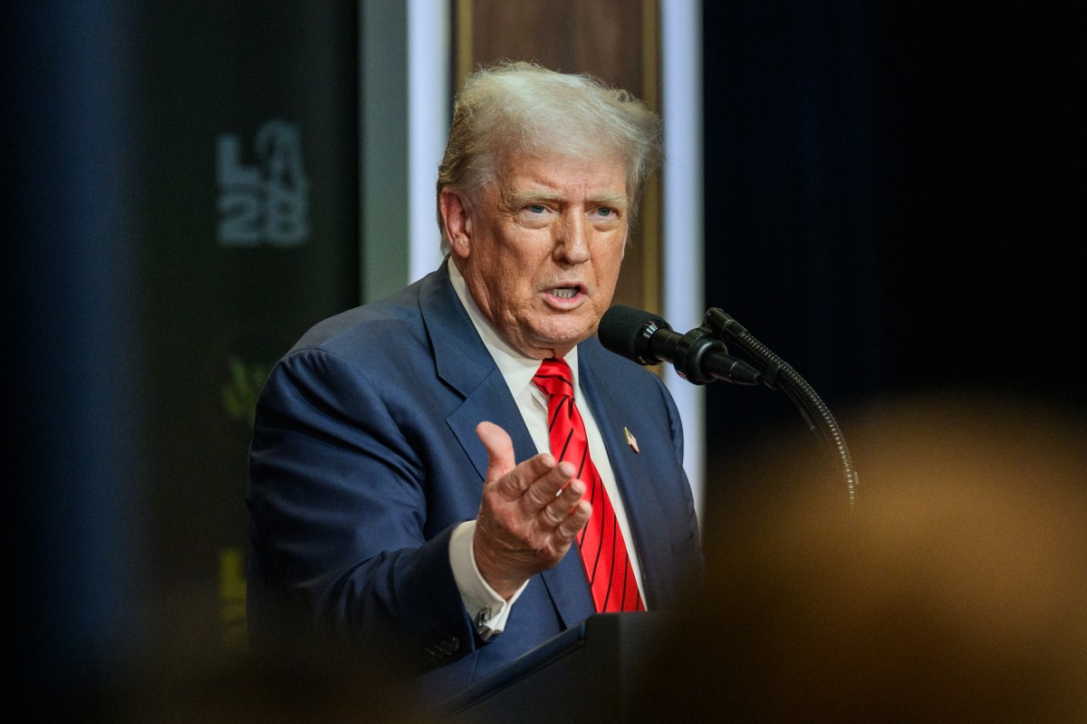 President Donald Trump delivers remarks before signing an executive order creating a task force for the 2028 Los Angeles Olympics, Tuesday, August 5, 2025, in the South Court Auditorium of the Eisenhower Executive Office Building at the White House. (Official White House Photo by Joyce N. Boghosian)