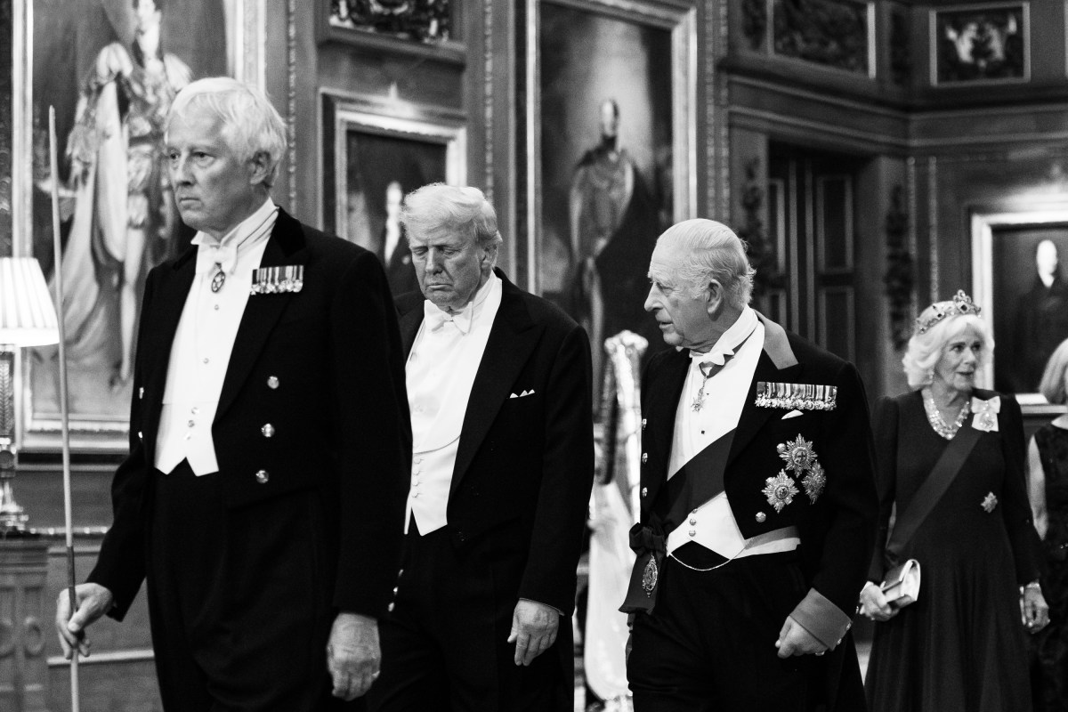 President Donald Trump and First Lady Melania Trump attend a State Banquet with King Charles III and Queen Camilla at Windsor Castle in Windsor, England on Wednesday, September 17, 2025. (Official White House Photo by Andrea Hanks)