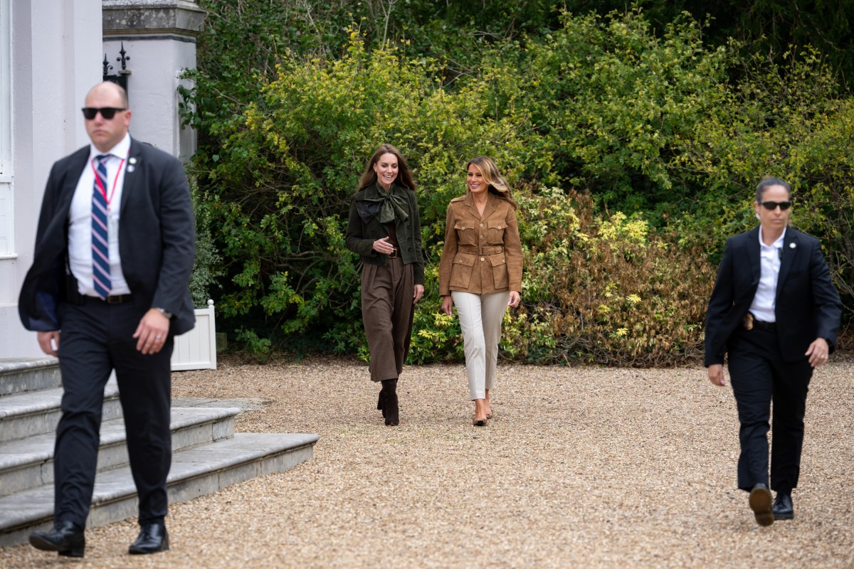 First Lady Melania Trump and the Princess of Wales meet members of the Scouts’ Squirrels programme on the grounds of Frogmore Cottage, Thursday, September 18, 2025. (Official White House Photo by Andrea Hanks)