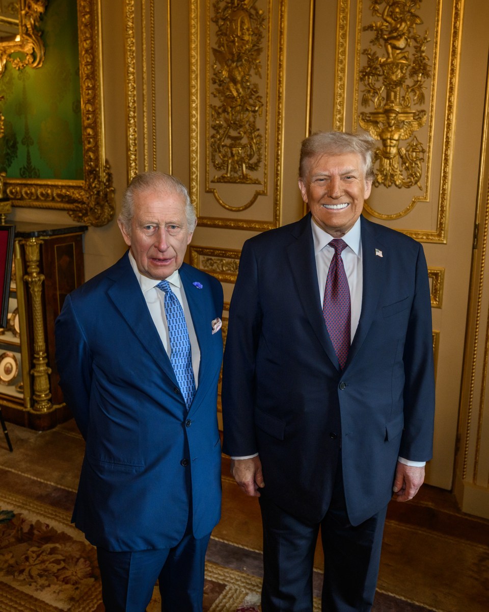 President Donald Trump and King Charles III pose for a portrait at Windsor Castle in Windsor, England on Wednesday, September 17, 2025. (Official White House Photo by Daniel Torok)