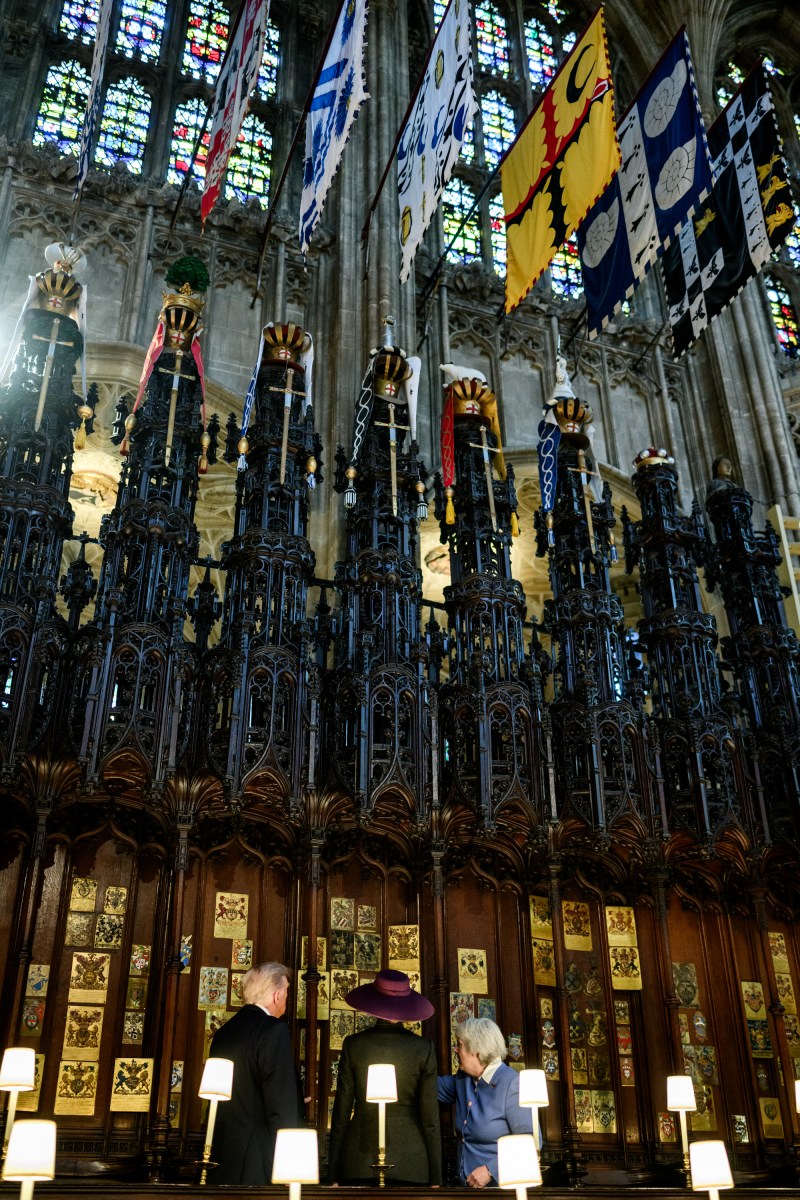 President Donald Trump and First Lady Melania Trump visit St. George’s Chapel at Windsor Castle in Windsor, England on Wednesday, September 17, 2025. (Official White House Photo by Daniel Torok)