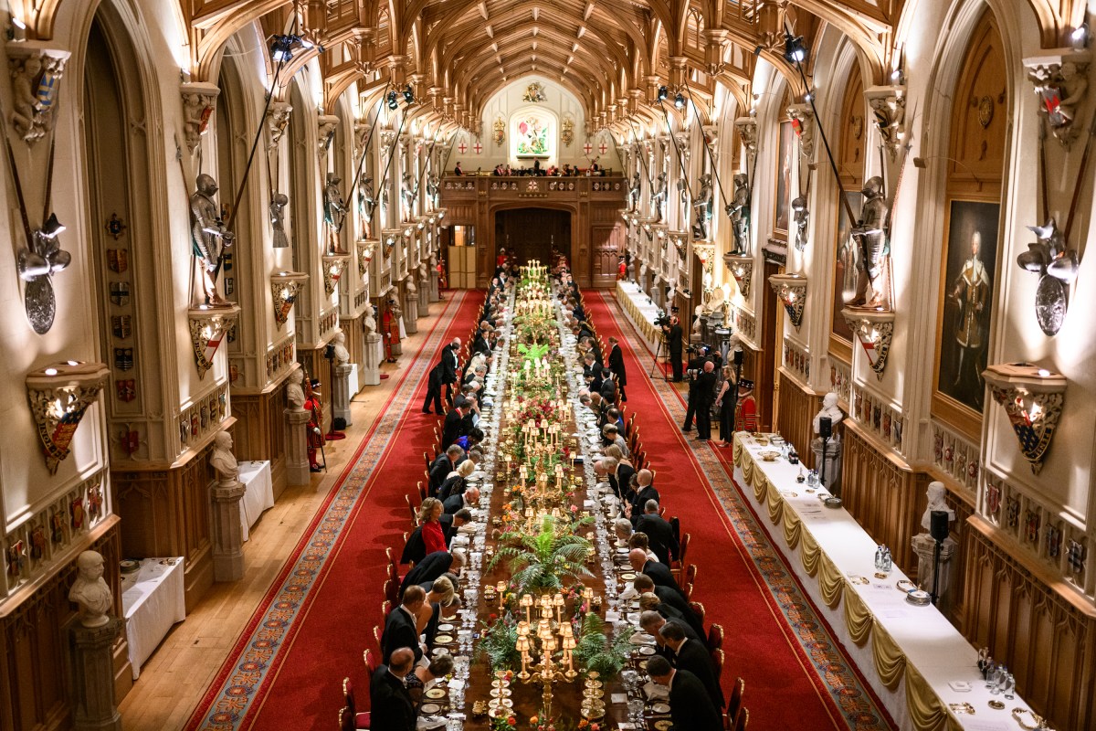 President Donald Trump and First Lady Melania Trump attend a State Banquet with King Charles III and Queen Camilla at Windsor Castle in Windsor, England on Wednesday, September 17, 2025. (Official White House Photo by Daniel Torok)