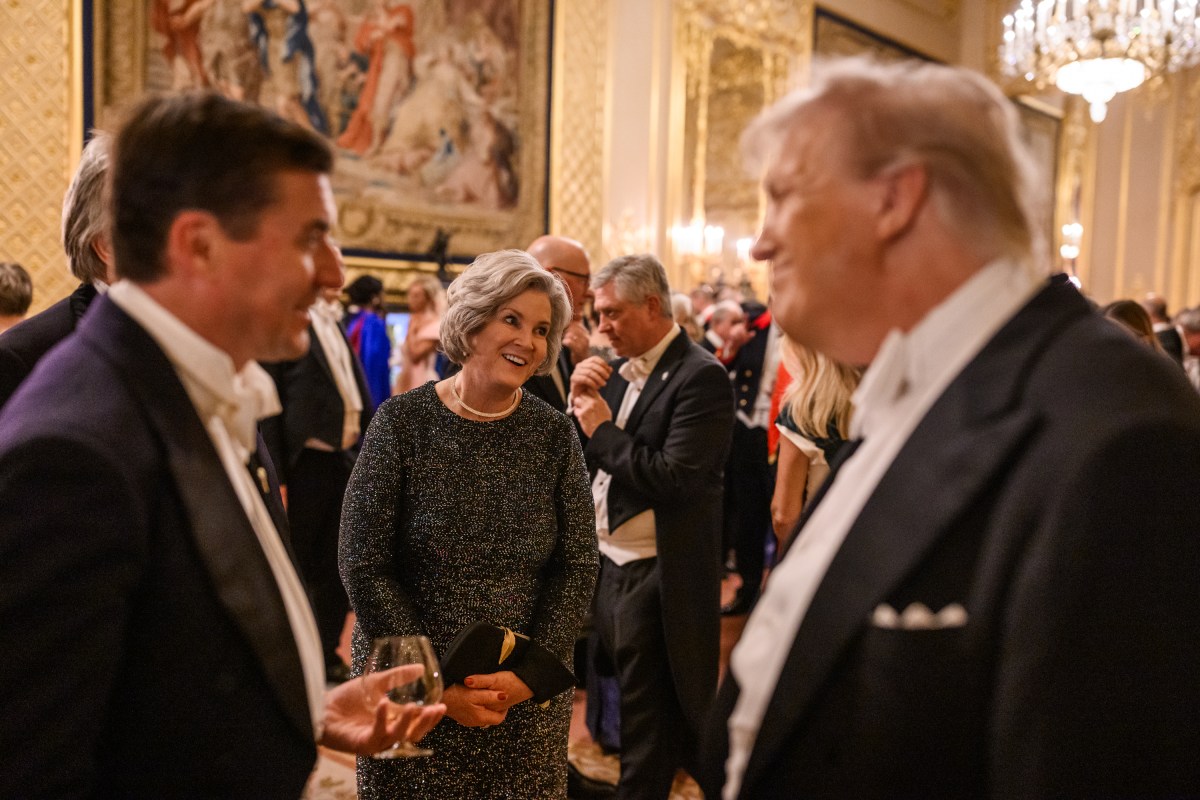 President Donald Trump and First Lady Melania Trump attend a State Banquet with King Charles III and Queen Camilla at Windsor Castle in Windsor, England on Wednesday, September 17, 2025. (Official White House Photo by Daniel Torok)