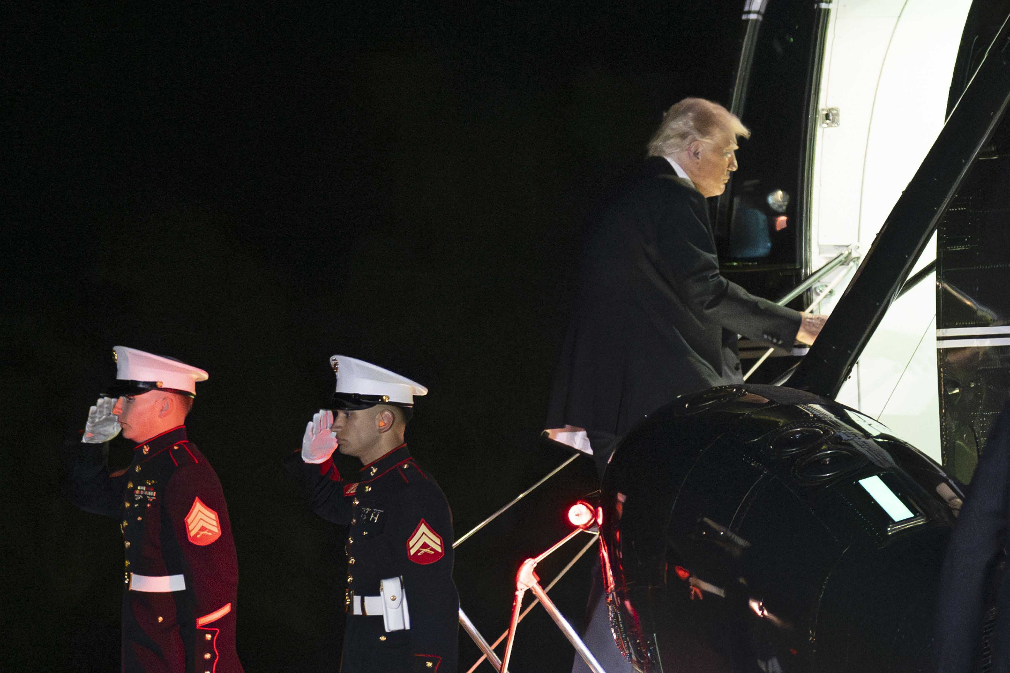 President Donald Trump delivers remarks at the American Cornerstone ...