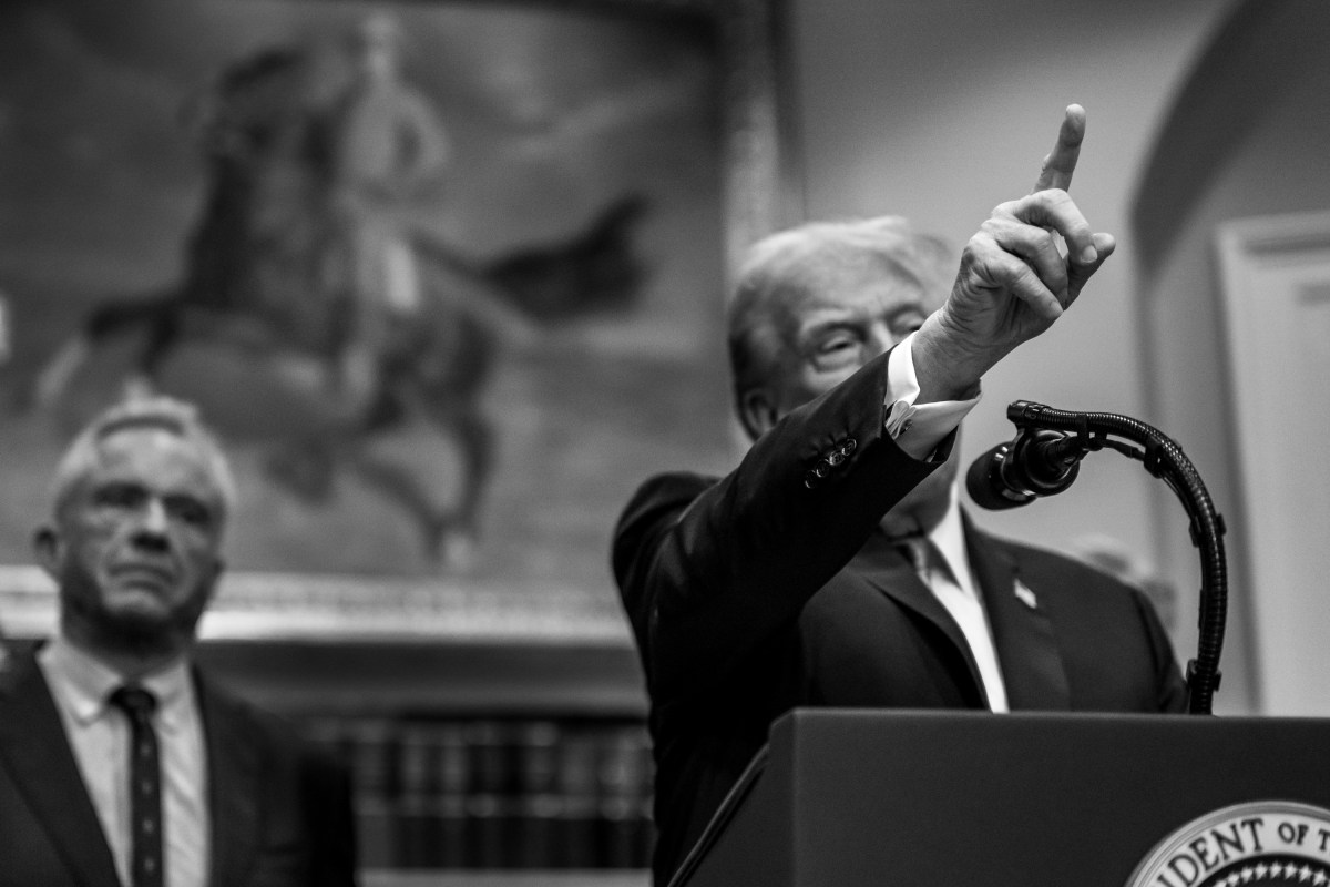 President Donald Trump answers questions from members of the media after making an announcement on medical and scientific findings regarding autism in America’s children, Monday, September 22, 2025, in the Roosevelt Room of the White House. (Official White House Photo by Molly Riley)