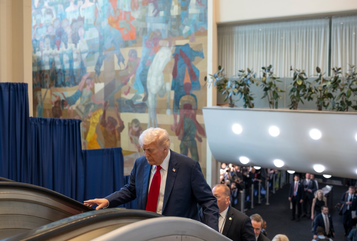 President Donald Trump arrives to deliver remarks to the 80th session of the United Nations General Assembly, Tuesday, September 23, 2025, at U.N. Headquarters in New York City. (Official White House Photo by Daniel Torok)