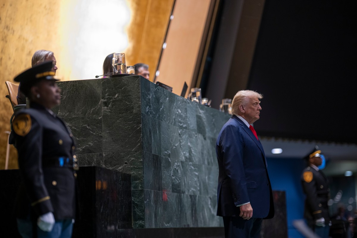 President Donald Trump delivers remarks to the 80th session of the United Nations General Assembly, Tuesday, September 23, 2025, at U.N. Headquarters in New York City. (Official White House Photo by Daniel Torok)