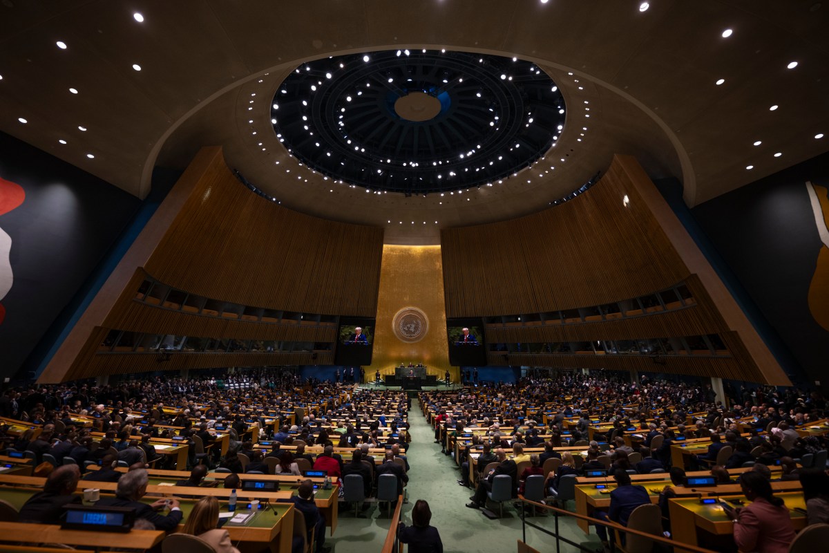 President Donald Trump delivers remarks to the 80th session of the United Nations General Assembly, Tuesday, September 23, 2025, at U.N. Headquarters in New York City. (Official White House Photo by Daniel Torok)