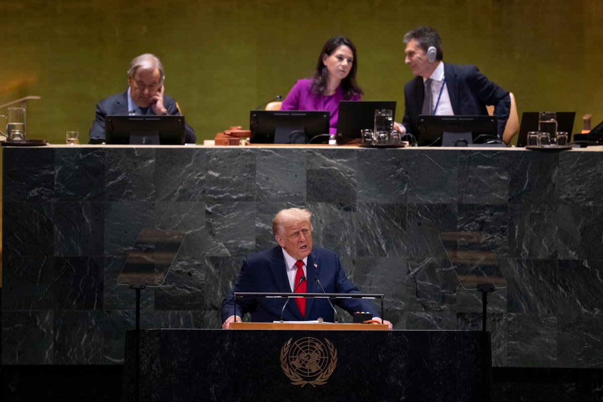 President Donald Trump delivers remarks to the 80th session of the United Nations General Assembly, Tuesday, September 23, 2025, at U.N. Headquarters in New York City. (Official White House Photo by Daniel Torok)