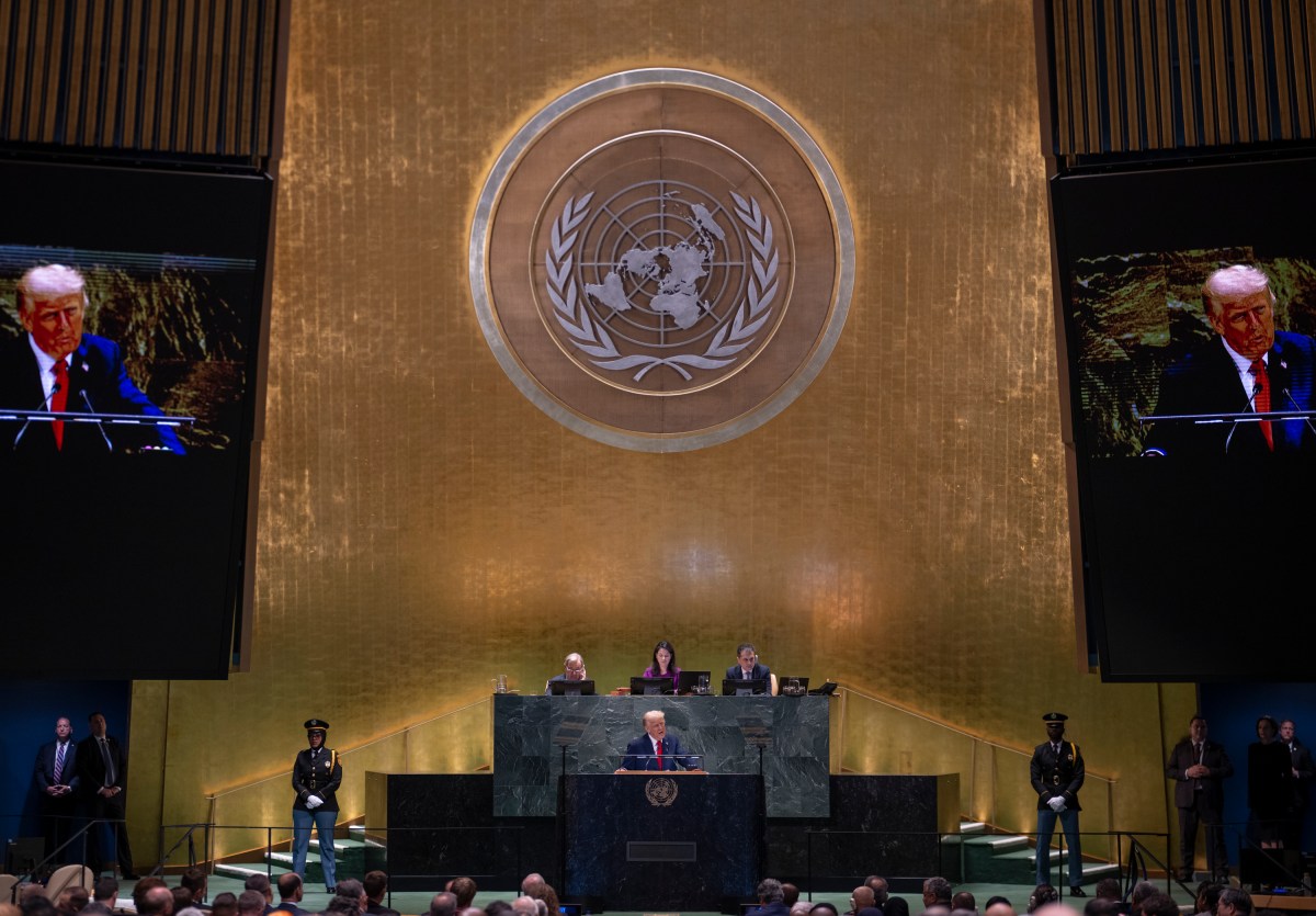 President Donald Trump delivers remarks to the 80th session of the United Nations General Assembly, Tuesday, September 23, 2025, at U.N. Headquarters in New York City. (Official White House Photo by Daniel Torok)