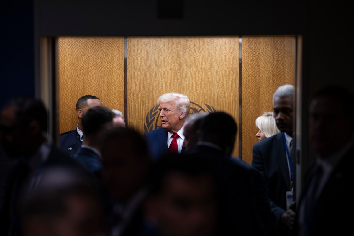 President Donald Trump departs after delivering remarks to the 80th session of the United Nations General Assembly, Tuesday, September 23, 2025, at U.N. Headquarters in New York City. (Official White House Photo by Daniel Torok)