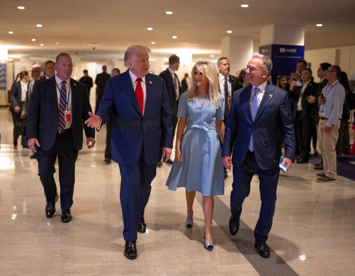 President Donald Trump departs after delivering remarks to the 80th session of the United Nations General Assembly, Tuesday, September 23, 2025, at U.N. Headquarters in New York City. (Official White House Photo by Daniel Torok)