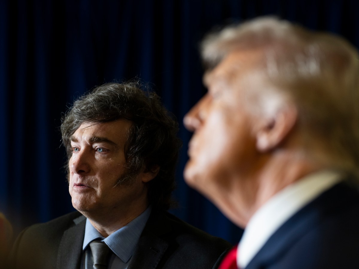 President Donald Trump participates in a pull-aside meeting with Javier Milei, President of Argentina, at the United Nations Headquarters in New York City, Tuesday, September 23, 2025. (Official White House Photo by Daniel Torok)