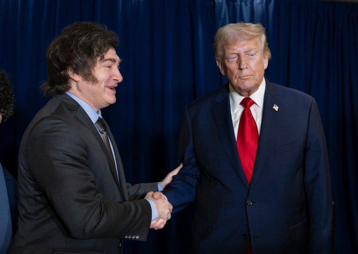 President Donald Trump participates in a pull-aside meeting with Javier Milei, President of Argentina, at the United Nations Headquarters in New York City, Tuesday, September 23, 2025. (Official White House Photo by Daniel Torok)