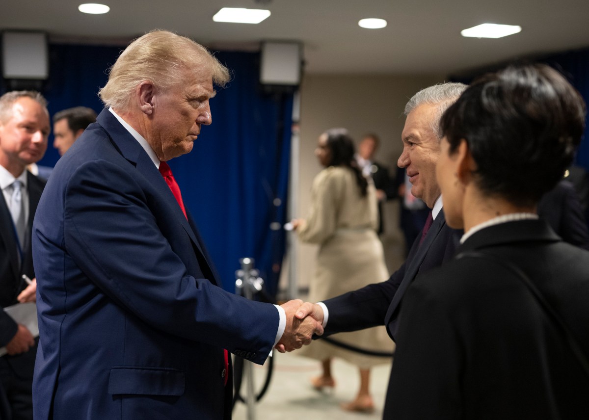 President Donald Trump greets leaders at the United Nations Headquarters in New York City, Tuesday, September 23, 2025. (Official White House Photo by Daniel Torok)