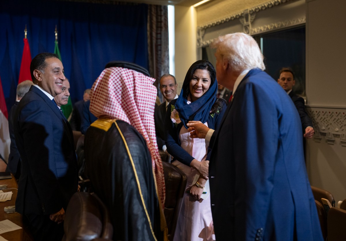 President Donald Trump participates in a multilateral meeting with Arab and Muslim leaders at the United Nations Headquarters in New York City, Tuesday, September 23, 2025. (Official White House Photo by Daniel Torok)