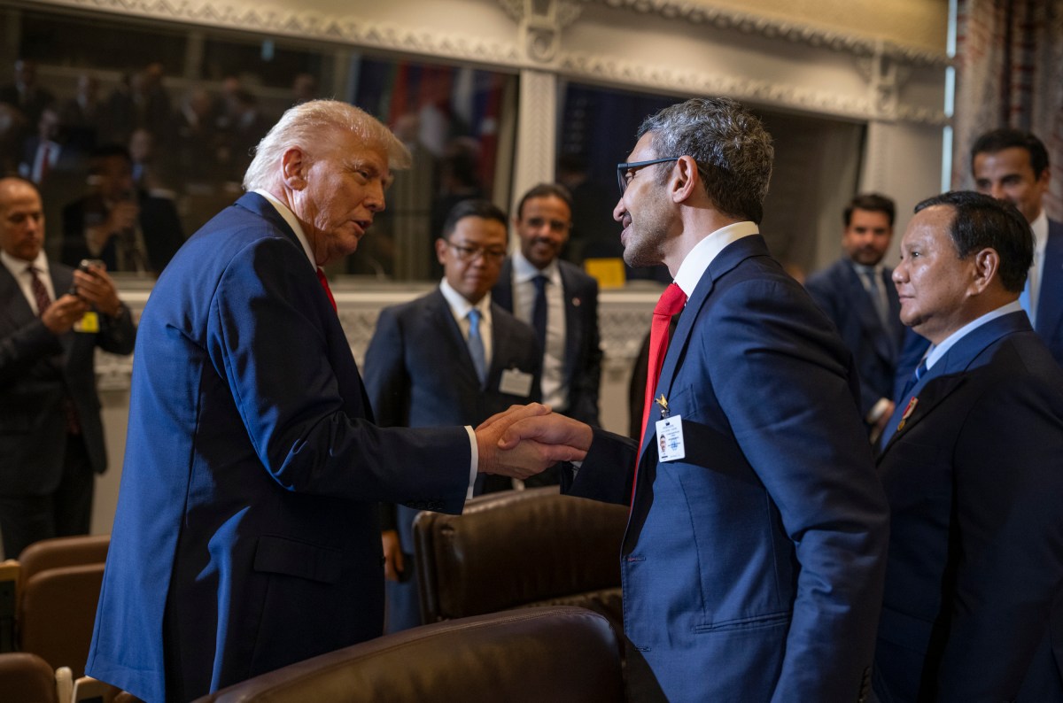President Donald Trump participates in a multilateral meeting with Arab and Muslim leaders at the United Nations Headquarters in New York City, Tuesday, September 23, 2025. (Official White House Photo by Daniel Torok)