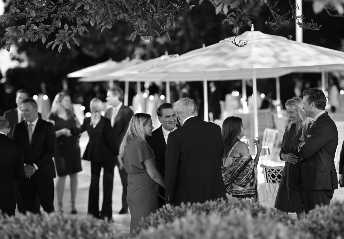 President Donald Trump hosts a Rose Garden Club dinner, Wednesday, September 24, 2025, in the newly renovated White House Rose Garden. (Official White House Photo by Molly Riley)