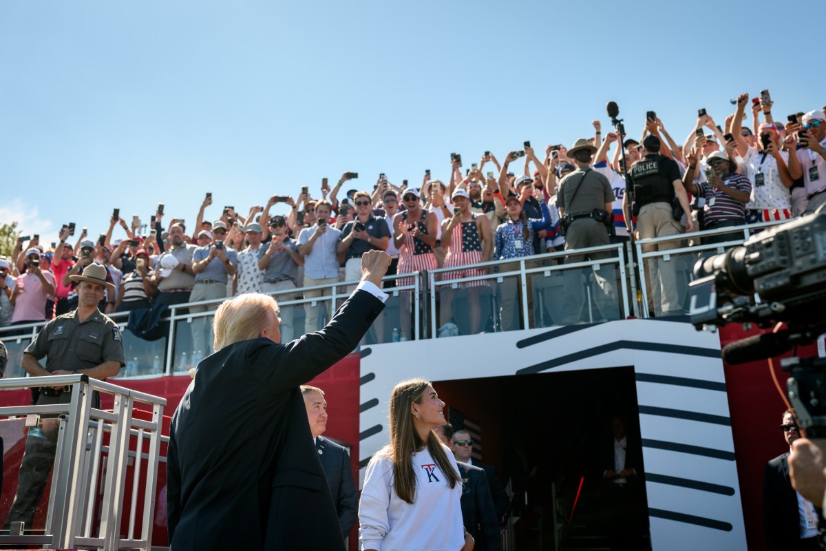President Donald Trump arrives at the Bethpage Black Course to attend the Ryder Cup, Friday, September 26, 2025, in Farmingdale, New York. (Official White House Photo by Joyce N. Boghosian)