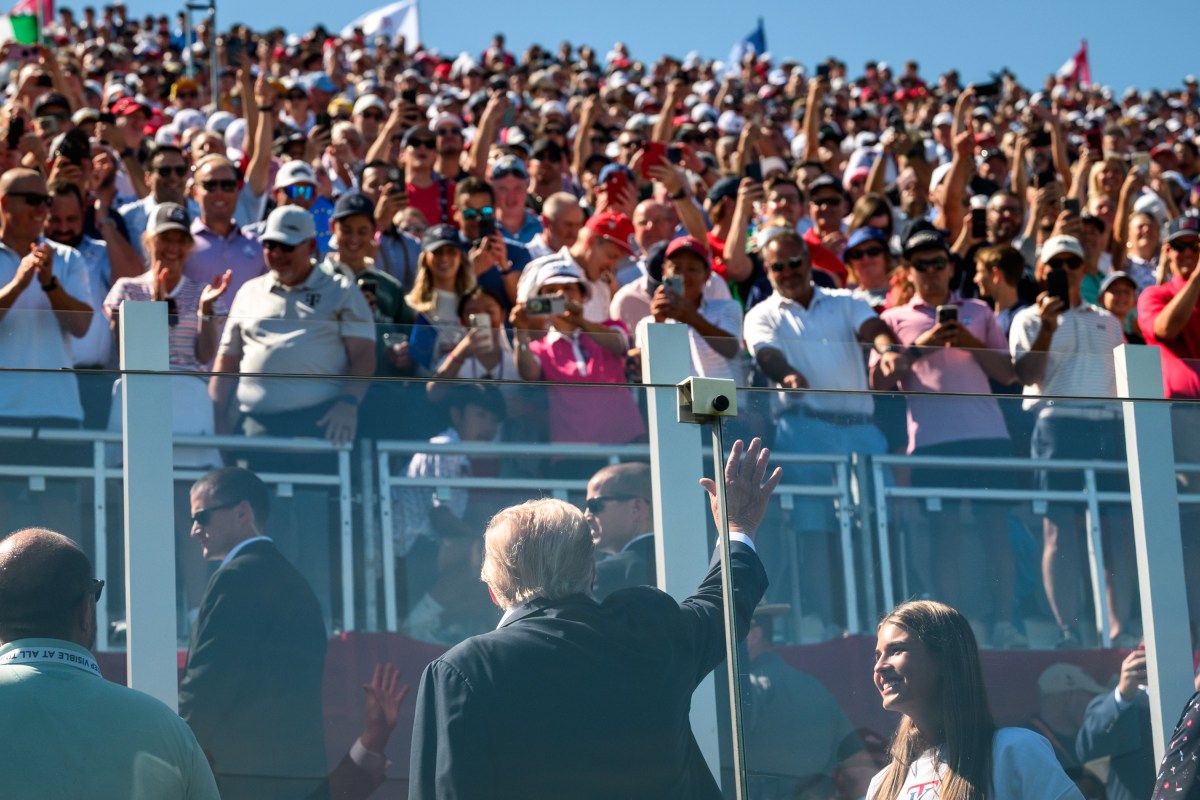 President Donald Trump attends the Ryder Cup Tournament at the Bethpage Black Course, Friday, September 26, 2025, in Farmingdale, New York. (Official White House Photo by Joyce N. Boghosian)