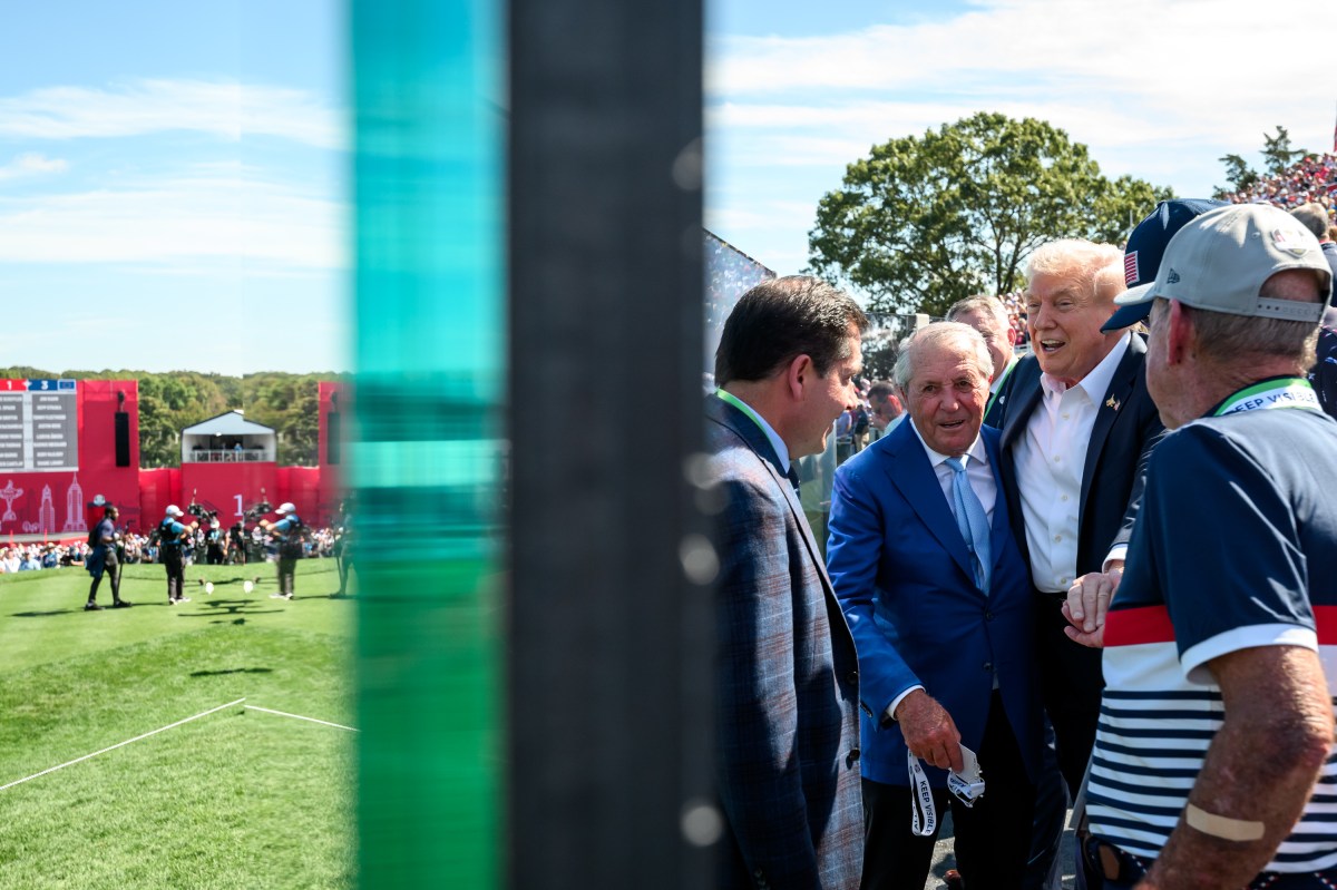 President Donald Trump attends the Ryder Cup Tournament at the Bethpage Black Course, Friday, September 26, 2025, in Farmingdale, New York. (Official White House Photo by Joyce N. Boghosian)
