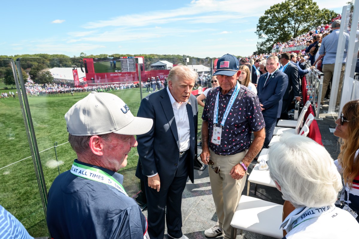 President Donald Trump attends the Ryder Cup Tournament at the Bethpage Black Course, Friday, September 26, 2025, in Farmingdale, New York. (Official White House Photo by Joyce N. Boghosian)