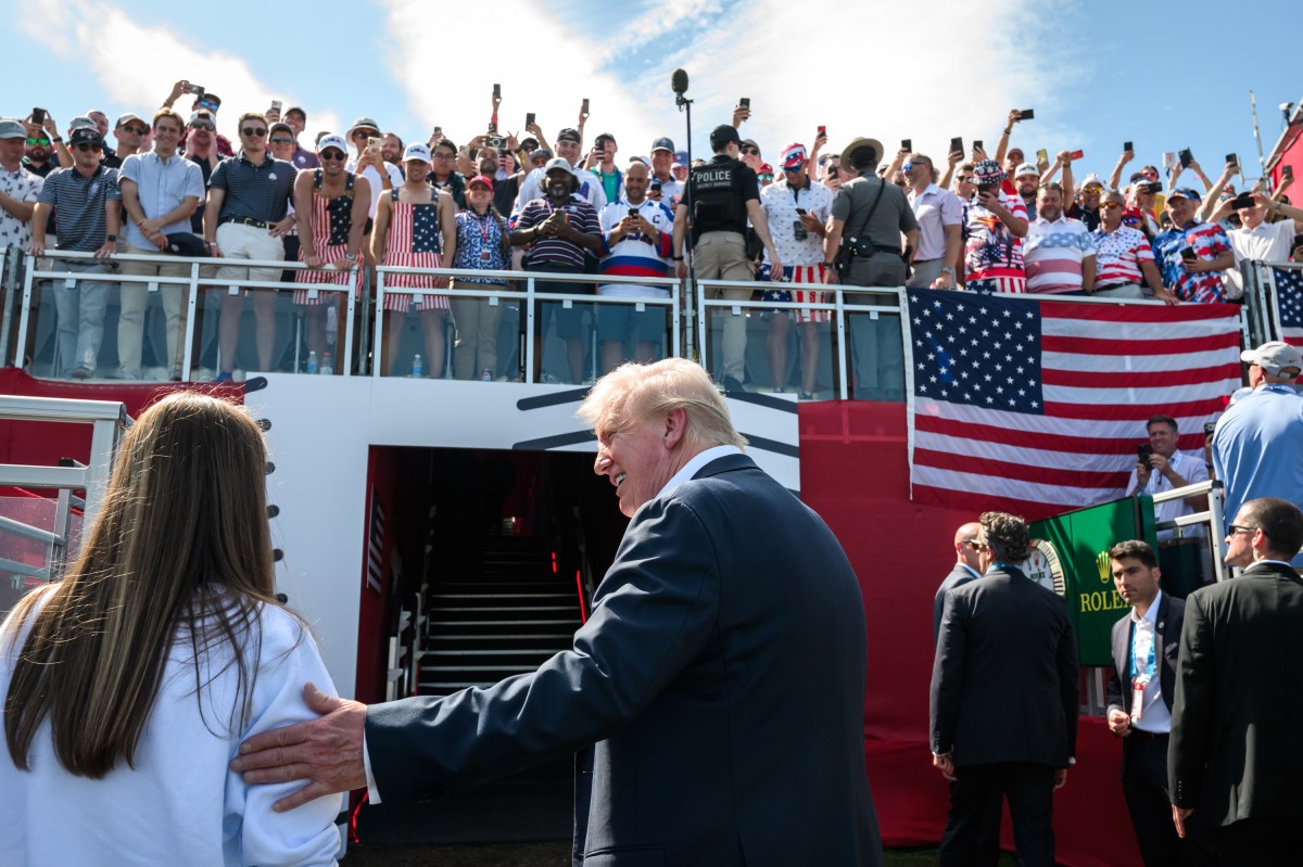 President Donald Trump attends the Ryder Cup Tournament at the Bethpage Black Course, Friday, September 26, 2025, in Farmingdale, New York. (Official White House Photo by Joyce N. Boghosian)